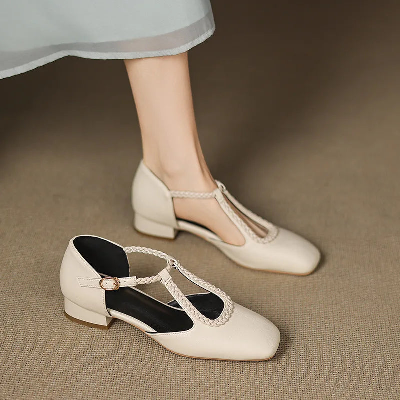 Estelle | Retro Leren Ballerina's
