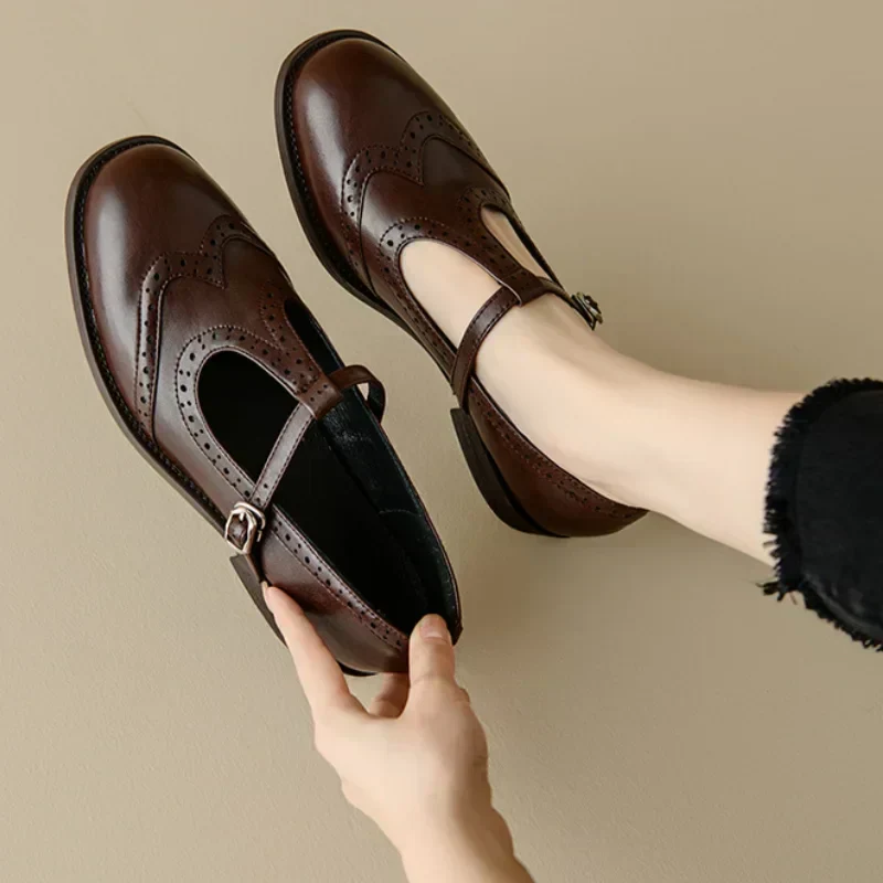 Miana | Gepolijste T-Strap Mary Janes
