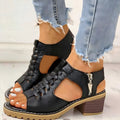 ODELIA - LEEREN SANDALEN