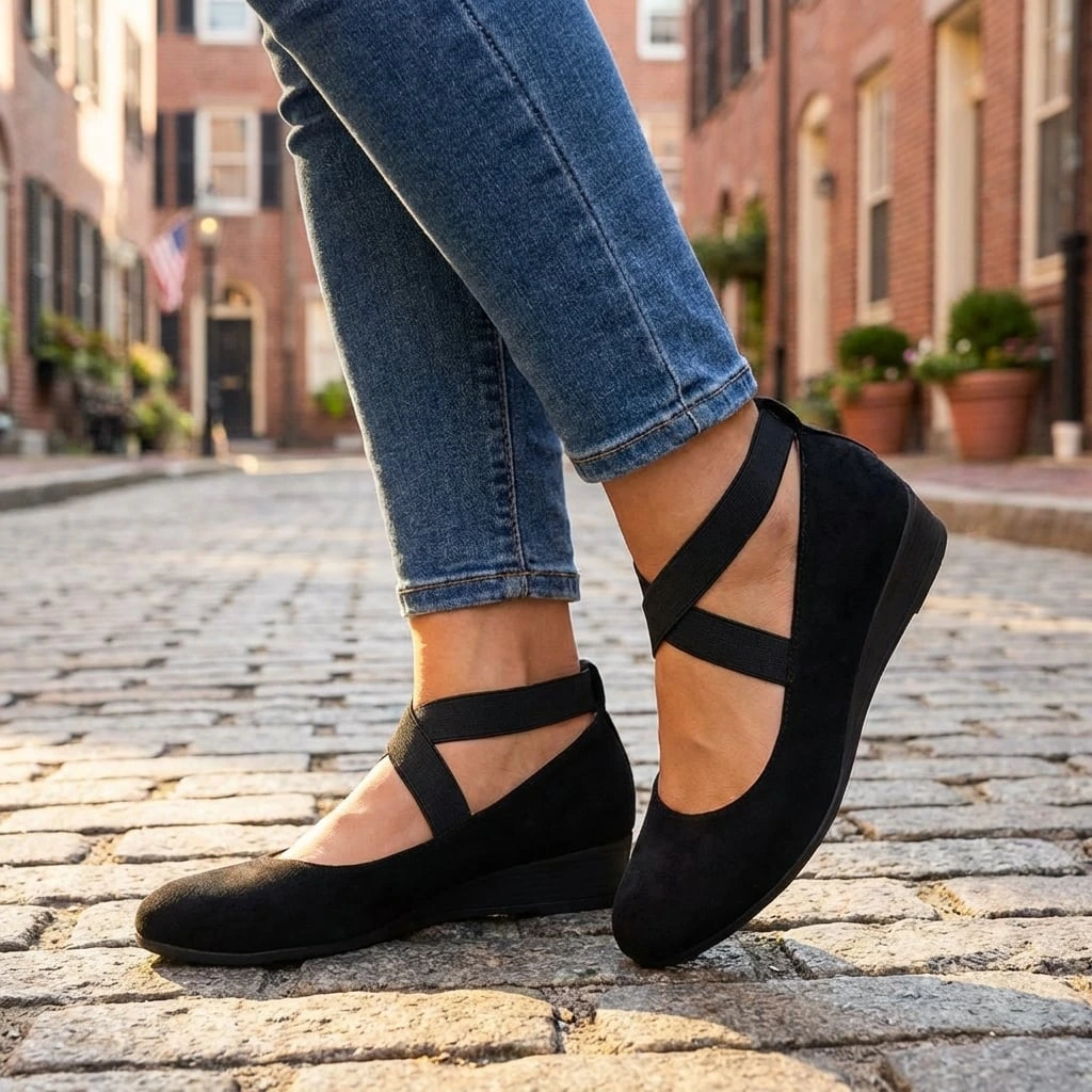 Dames Orthopedische Wedge Sandalen met Verstelbare Band