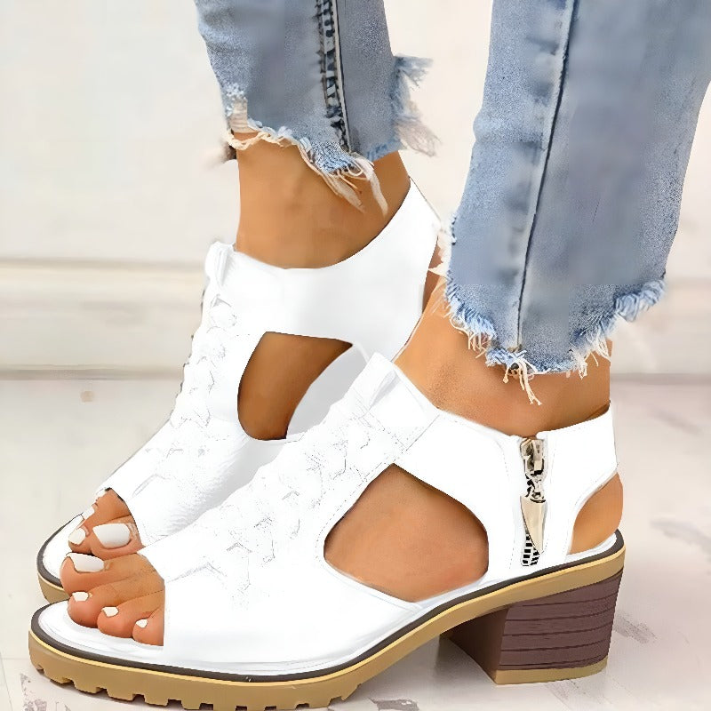 ODELIA - LEEREN SANDALEN