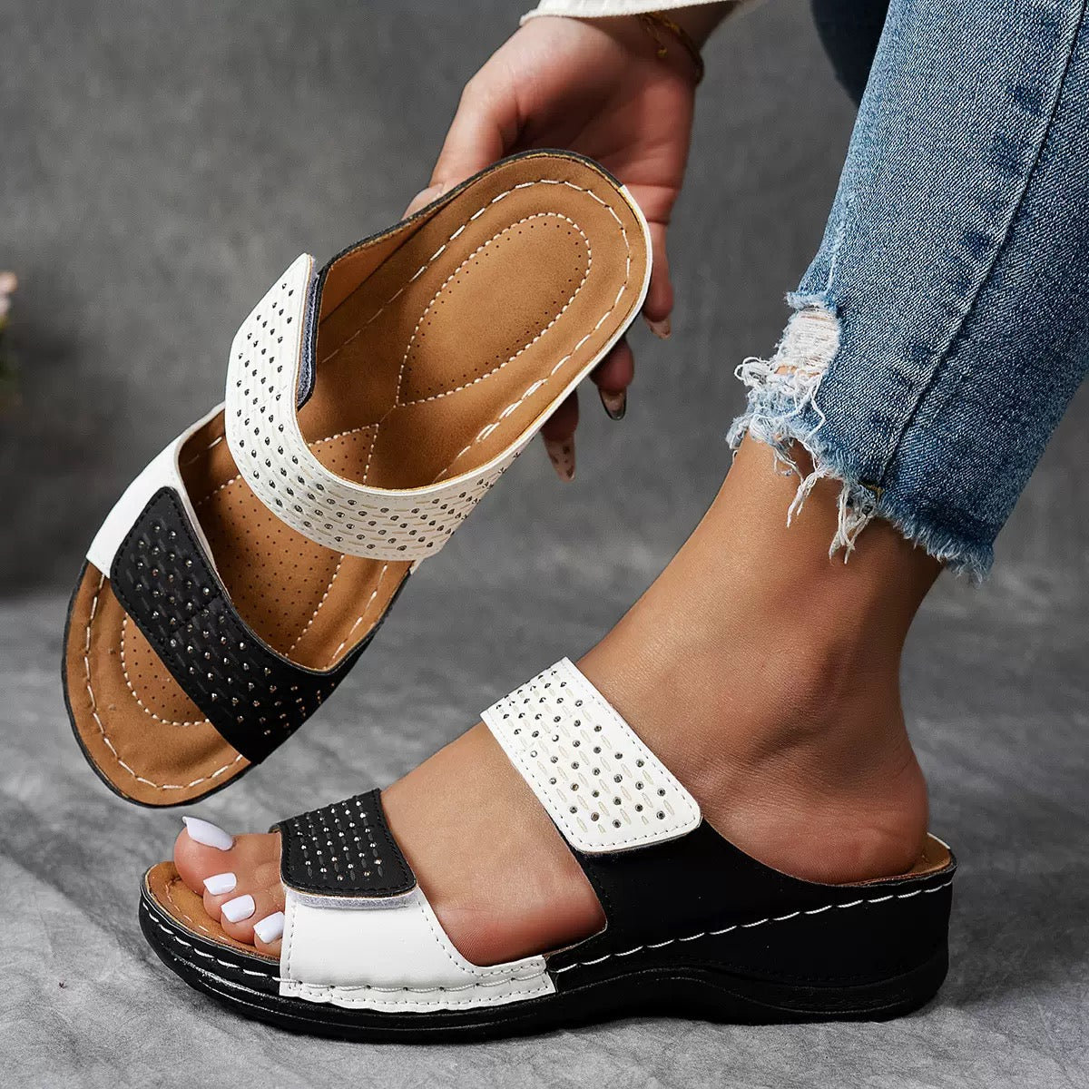 BARBARA - COMFORT SLIDE SANDALEN