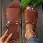 SHELA - GEVLOCHTEN SLIPPERS