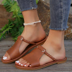 SHELA - GEVLOCHTEN SLIPPERS