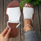 SHELA - GEVLOCHTEN SLIPPERS