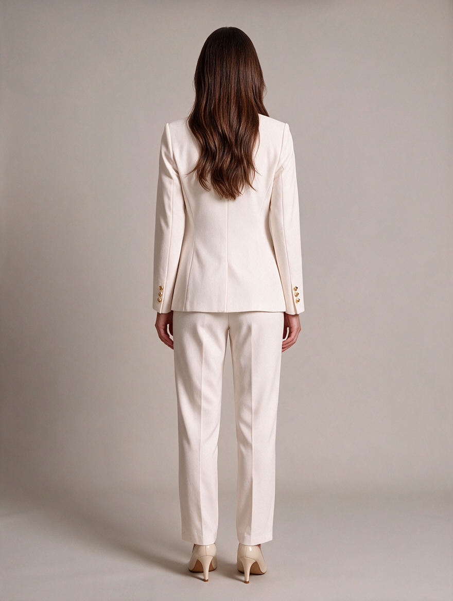 Zaira - Damespak met blazer en capribroek voor kantoor