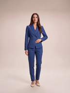 Ilaria - Dames pak met getailleerde blazer en rechte broek voor kantoor