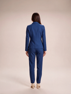 Ilaria - Dames pak met getailleerde blazer en rechte broek voor kantoor