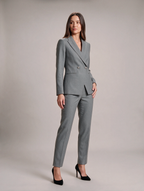 Ilaria - Dames pak met getailleerde blazer en rechte broek voor kantoor