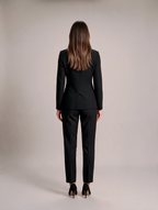 Ilaria - Dames pak met getailleerde blazer en rechte broek voor kantoor