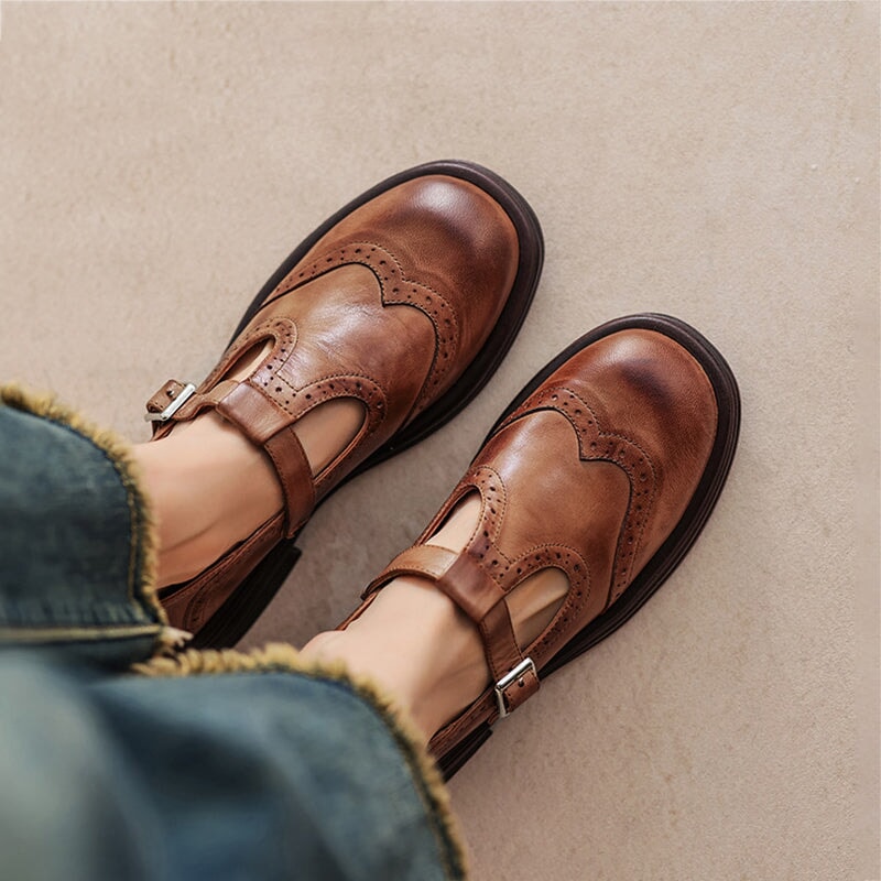 Elvara | Elegante Leren Mary Jane