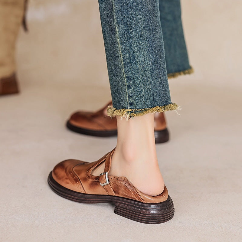 Talvanna | Elegante Leren Mary Janes Voor Elke Dag