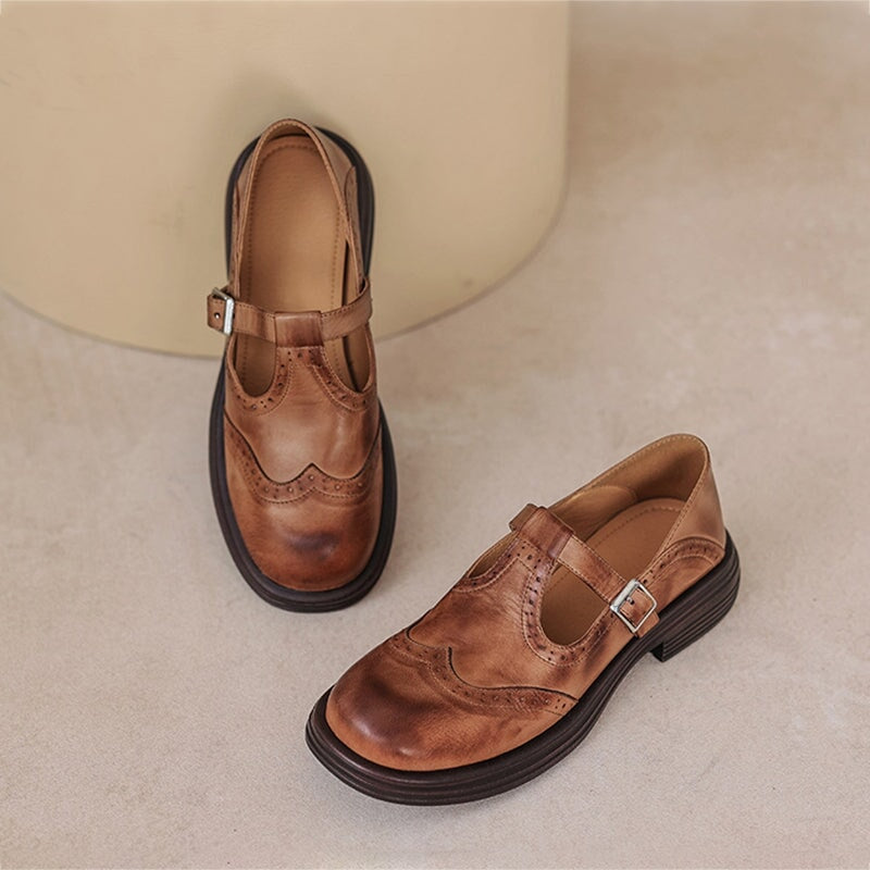 Elvara | Elegante Leren Mary Jane