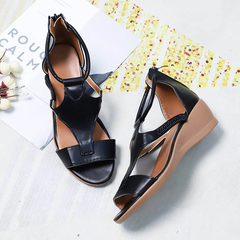 ELSA - LEREN SANDALEN