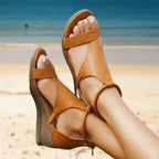 ELSA - LEREN SANDALEN