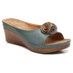 BRONYA - COMFORTABELE LEREN SANDALEN